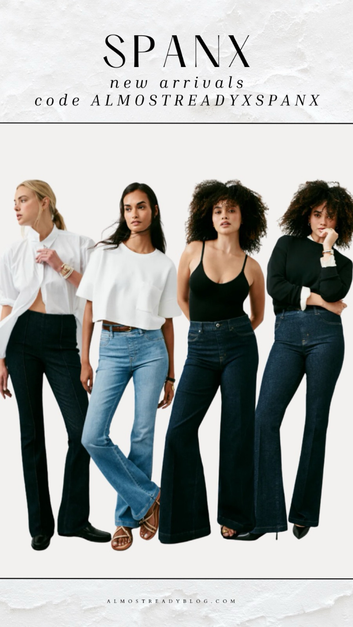 Spanx new jeans, code ALMOSTREADYXSPANX 

#LTKSaleAlert #LTKFindsUnder50 #LTKFindsUnder100