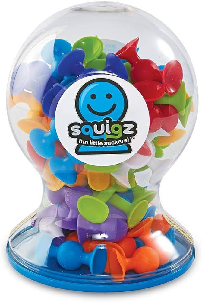 Fat Brain Toys Squigz Deluxe Set - 50-Piece Suction Construction Toy for Ages 3+ | Amazon (US)