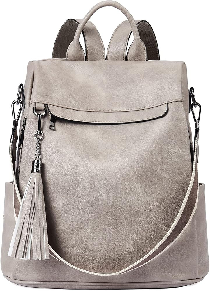 Telena Backpack Purse for Women, PU Leather Anti Theft Travel Backpack Purse Shoulder Bags with T... | Amazon (US)