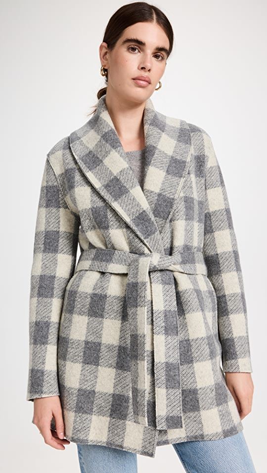 Shawl Belted Vichy Jacket | Shopbop