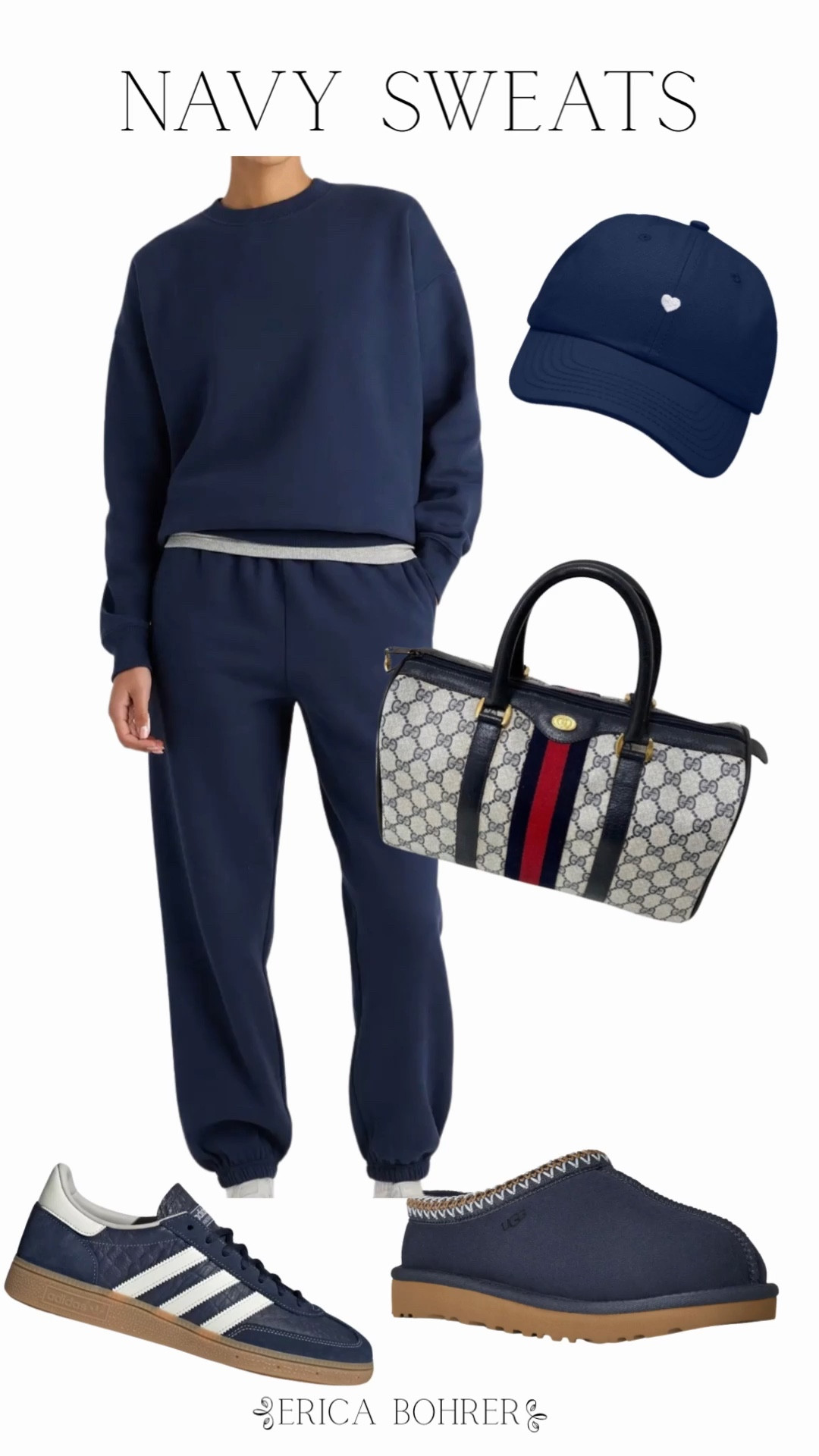 Navy blue sweat outfit.  Great to wear now or in the spring.

#LTKSeasonal #LTKU