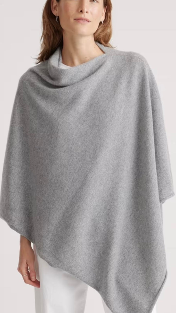 New customers will receive 10% off their first purchase with my code,
INFG-25BEAUTIFULFIFTIES10 

Beautiful cashmere poncho. Perfect gift for the women in your life ✨