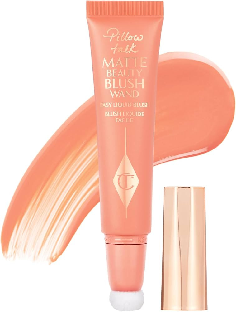Charlotte Tilbury Pillow Talk Matte Liquid Blush Wand - Matte Blush for Cheeks with Cushion Appli... | Amazon (US)