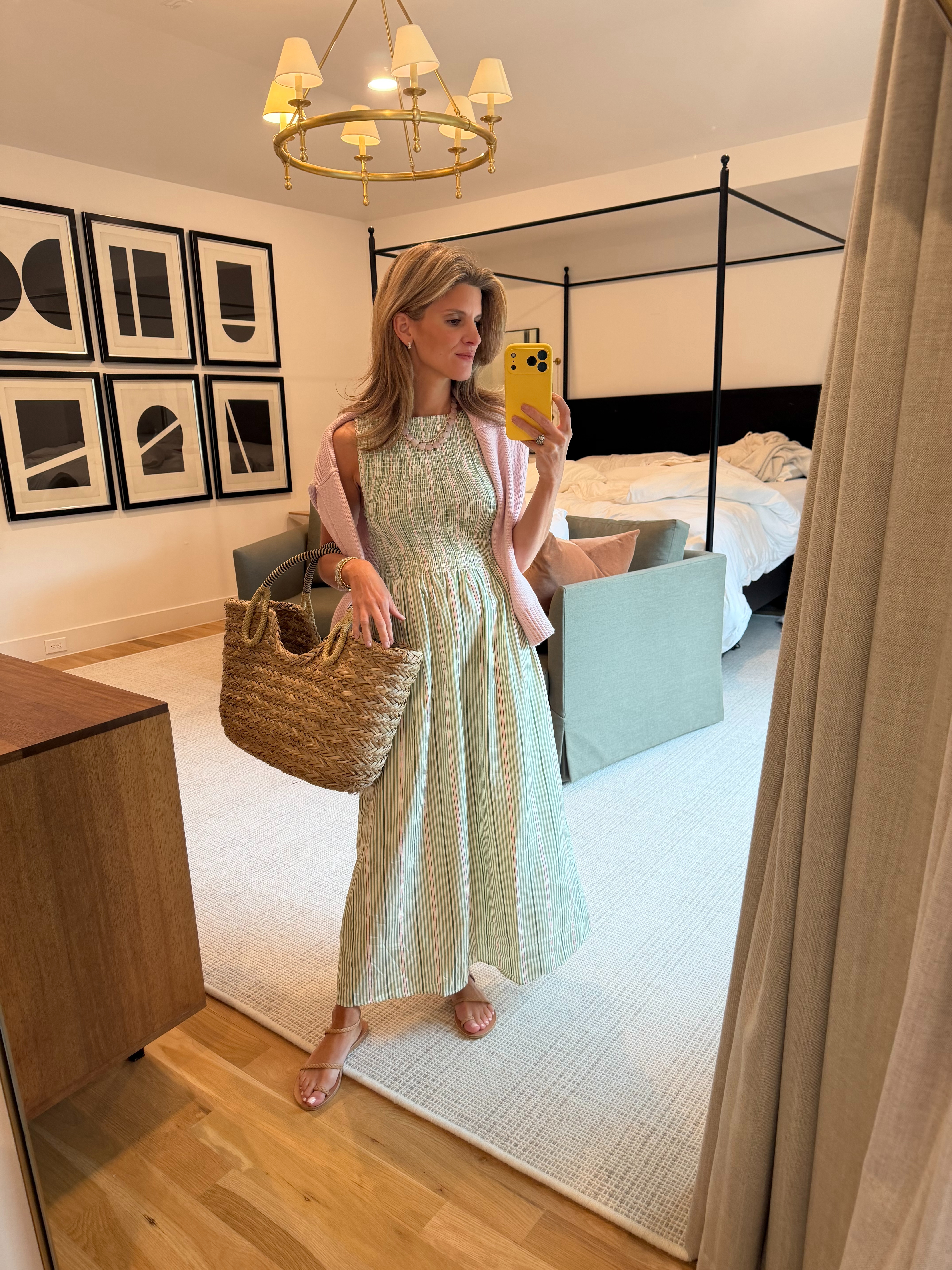 Hill House green Smock Dress (wearing XS) 

 