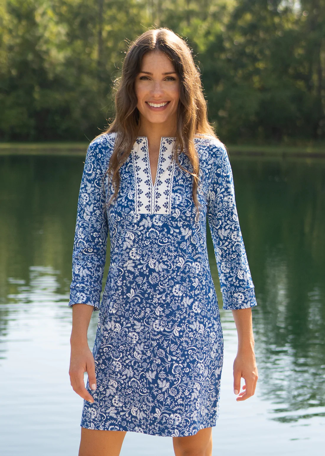 Aspen Embroidered Tunic Dress | Cabana Life