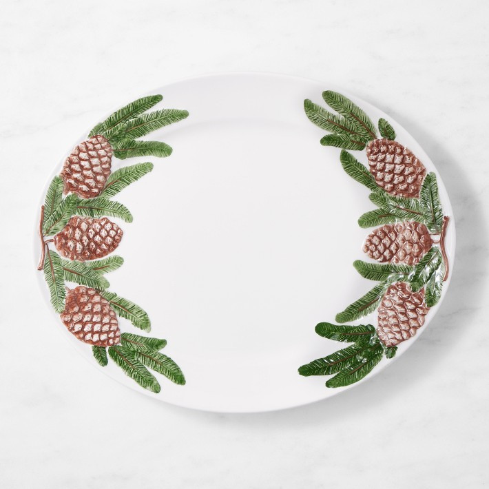 Woodland Berry Embossed Oval Platter | Williams-Sonoma