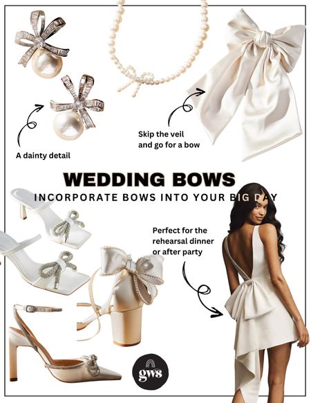 We are still in love with the #bowtrend and incorporating it on the big day is a sweet feminine touch 

#LTKBeauty #LTKWedding #LTKStyleTip