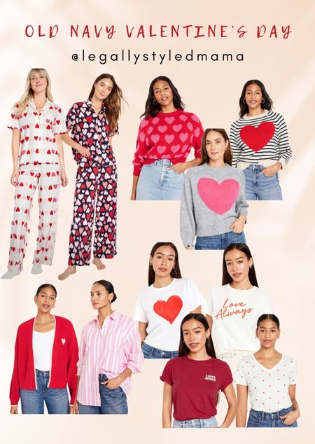 Old Navy Valentine’s Day outfits! They’re all 30% off at checkout! 

Winter outfit, pajamas, Valentine’s Day, graphic tees 

#LTKsalealert #LTKSeasonal #LTKfindsunder50