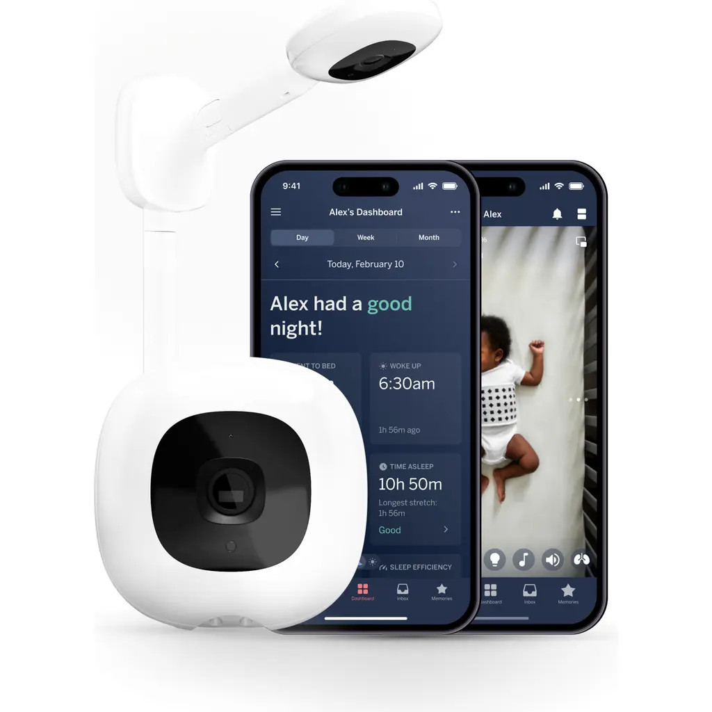 Nanit Pro Smart Baby Monitor & Wall Mount in White at Nordstrom | Nordstrom