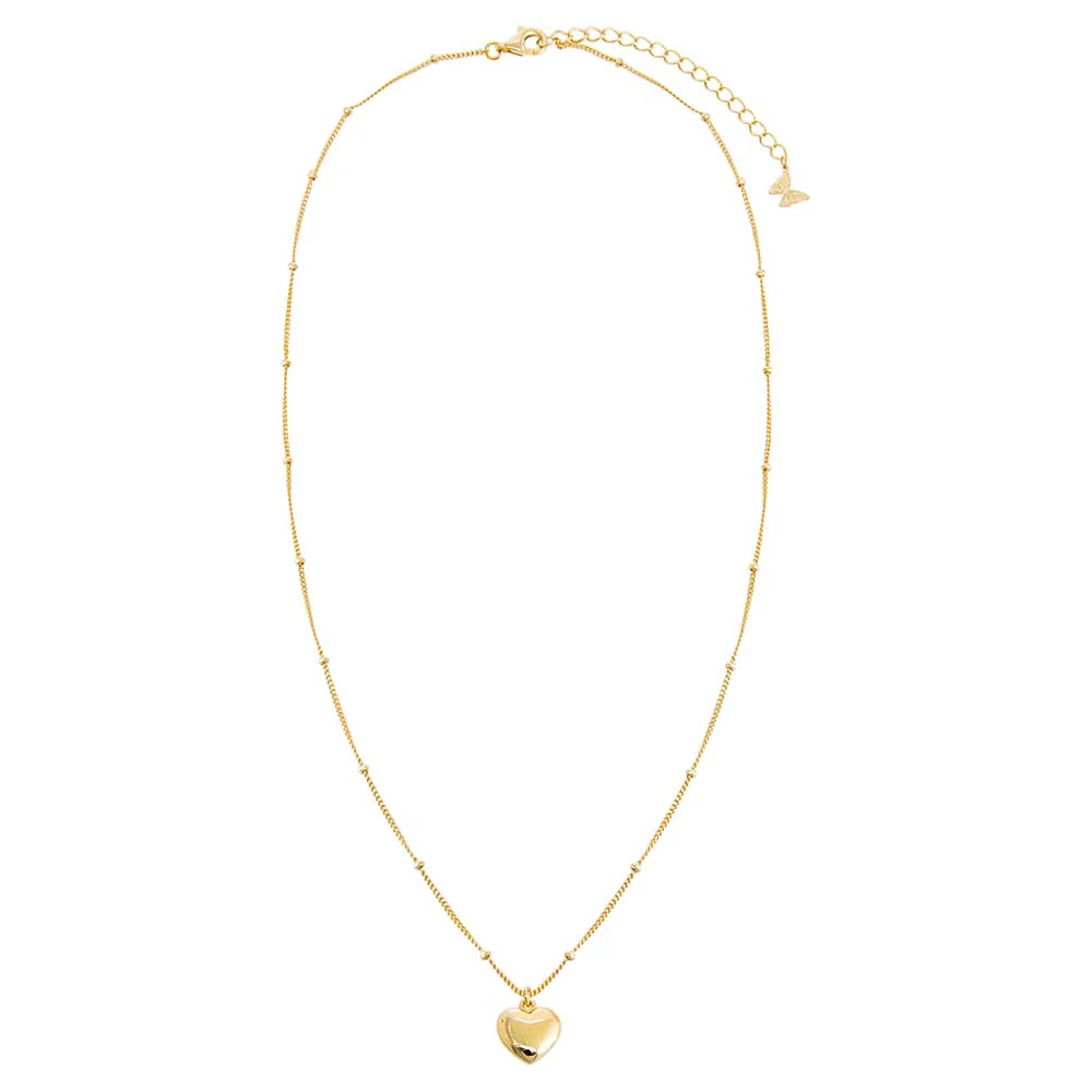 Solid Puffy Heart Necklace | Adina Eden
