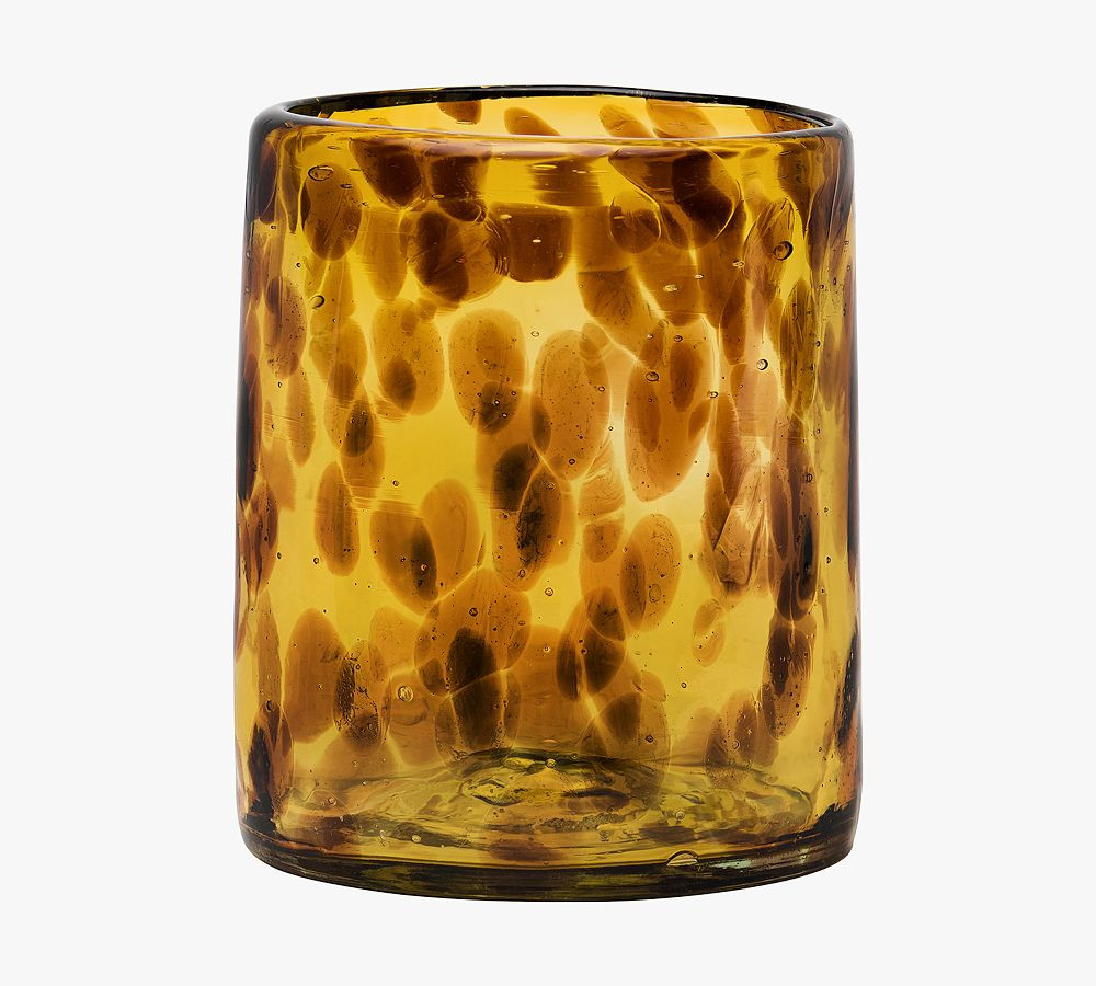 Tortoise Double Old Fashioned Glass Set | Pottery Barn (US)