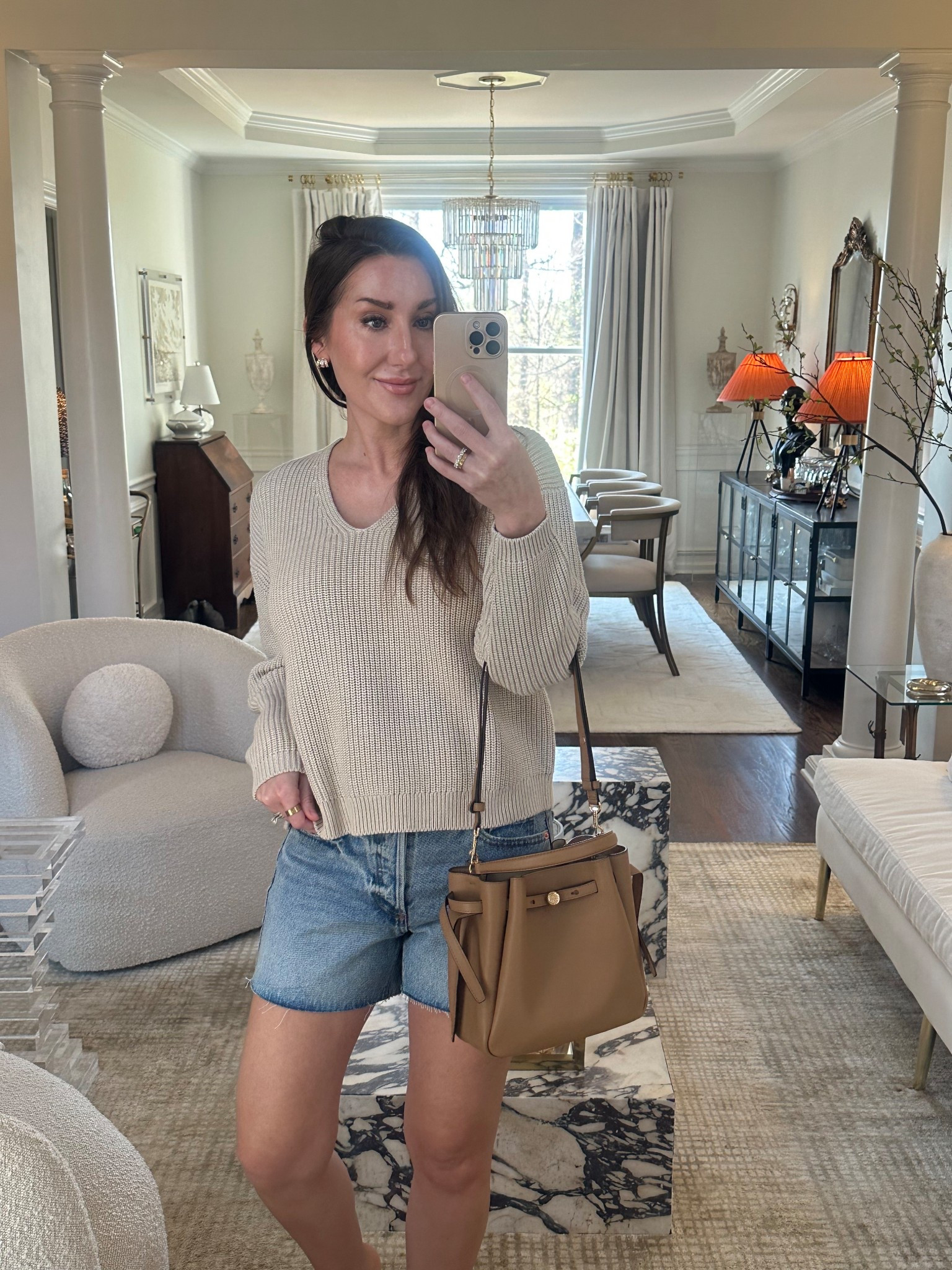 Easy spring uniform. The perfect any season sweater and casual denim shorts
Sweater medium
Shorts tts- 4

#LTKootd