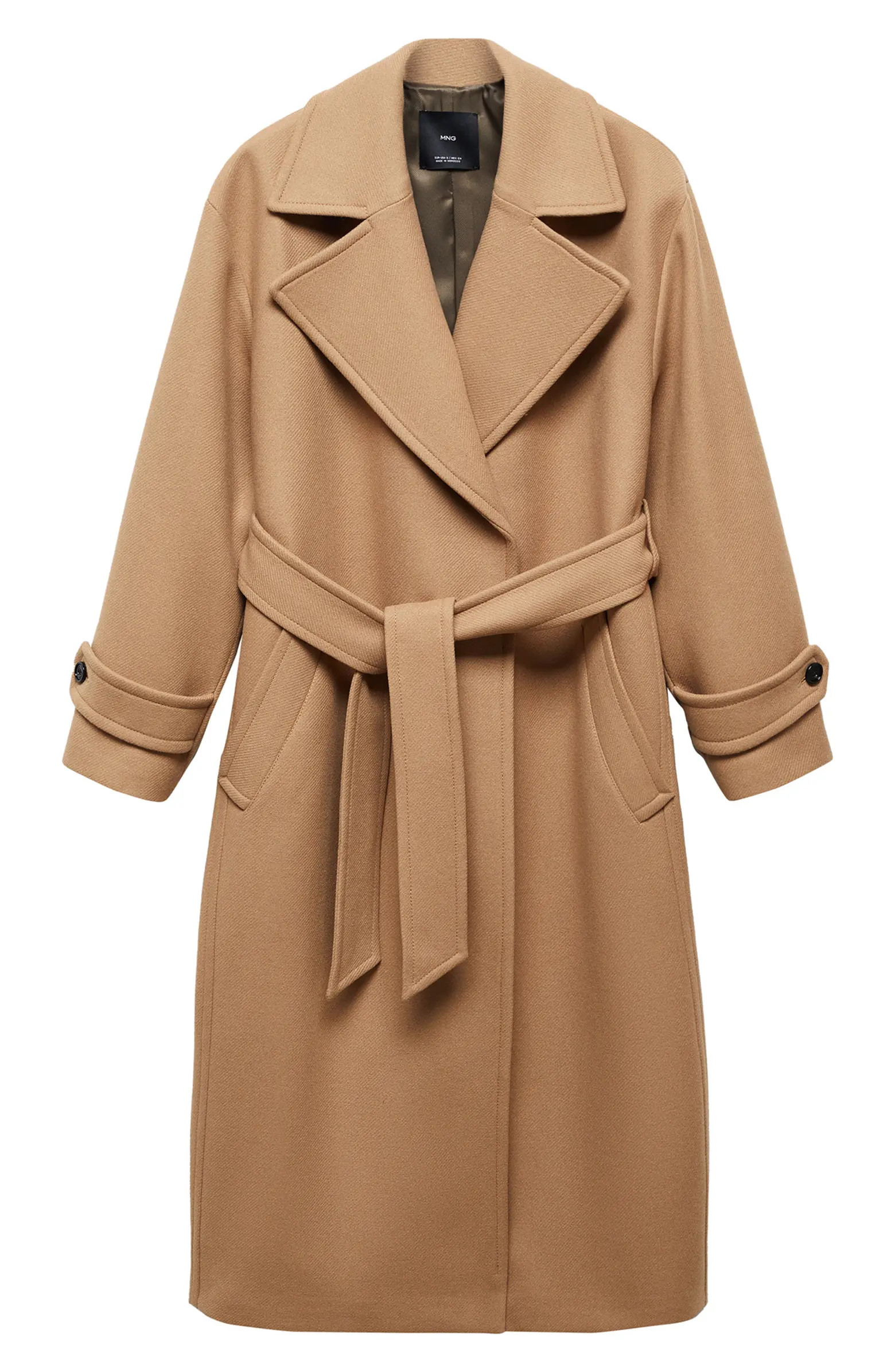Belted Wool Blend Coat | Nordstrom