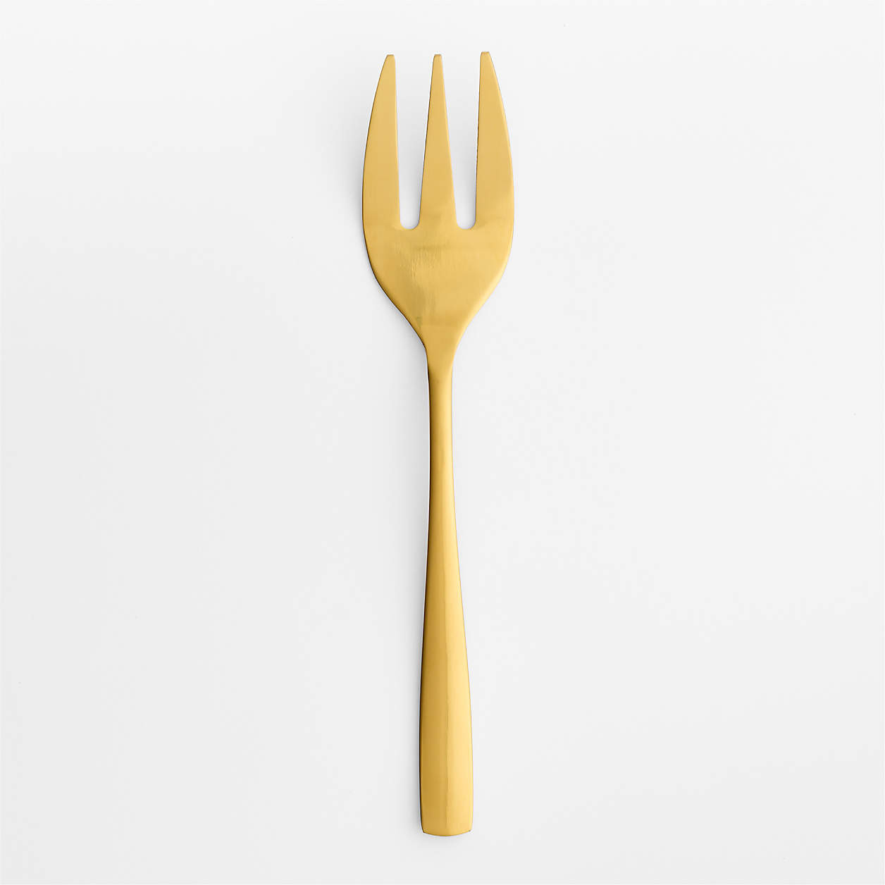 Holiday Gold Serving Fork + Reviews | Crate & Barrel | Crate & Barrel