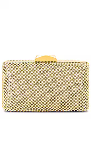 Natasha Ball Mesh Clutch in Gold | Revolve Clothing (Global)