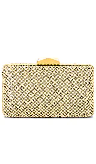 Natasha Ball Mesh Clutch in Gold | Revolve Clothing (Global)