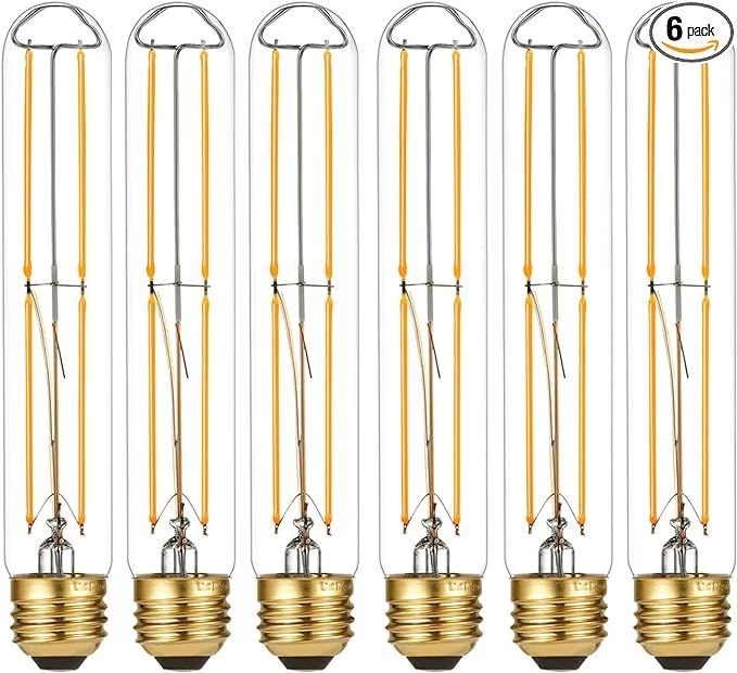 LiteHistory Dimmable E26 Light Bulb 6W Equal 60 watt led Light Bulb AC120V Warm White 2700K Ediso... | Amazon (US)