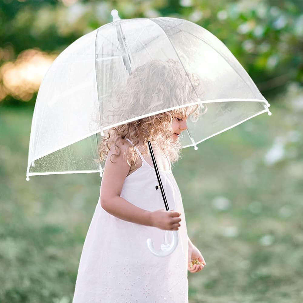 Kids Clear Umbrellas for Rain Dome Bubble Umbrella Windproof for Kids Boys and Girls | Amazon (US)