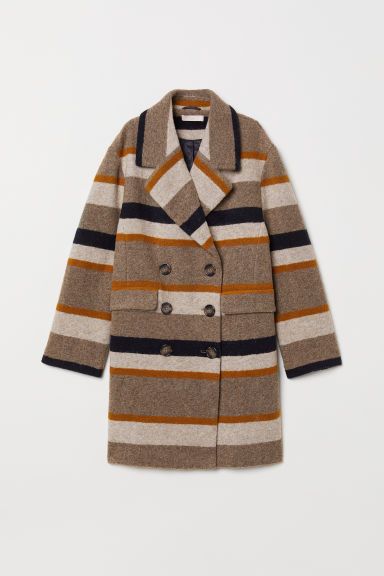 H & M - Wool-blend coat - Beige | H&M (UK, MY, IN, SG, PH, TW, HK)