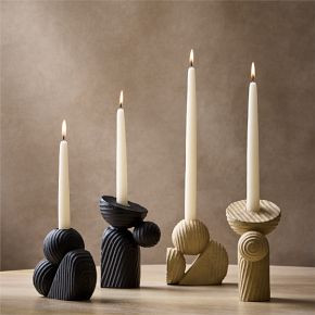 Asher Ceramic Taper Holders | West Elm (US)