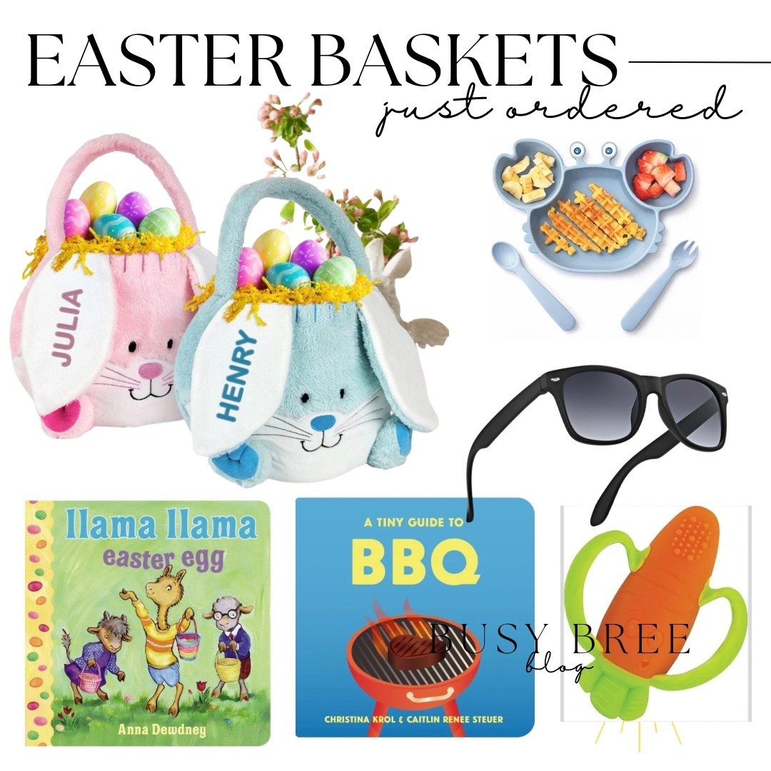 Easter basket order for my little kid and baby! Easter basket stuffers for babies. Personalized Easter basket, summer accessories for baby, Easter home

#LTKBaby #LTKKids #LTKSaleAlert