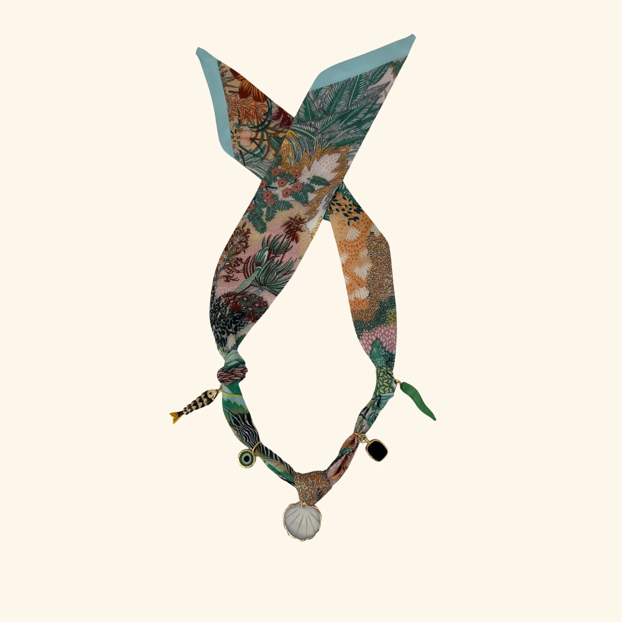 Ocean Amulet Scarf Necklace | MCHARMS