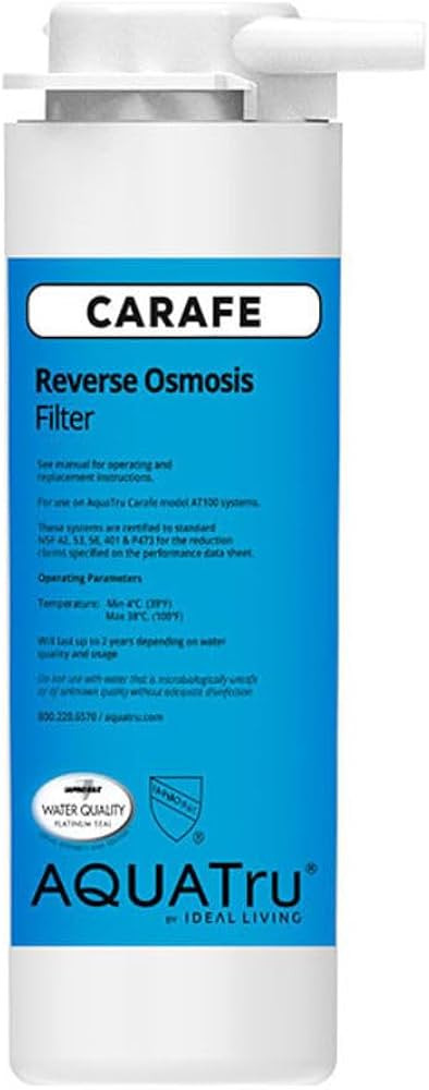 AquaTru Carafe AT100 Reverse Osmosis Filter | Reduces Arsenic, Lead, Parasitic Cysts, Copper, and... | Amazon (US)