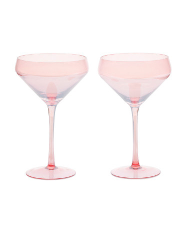 Set Of 2 Lustre Coupe Glasses | TJ Maxx