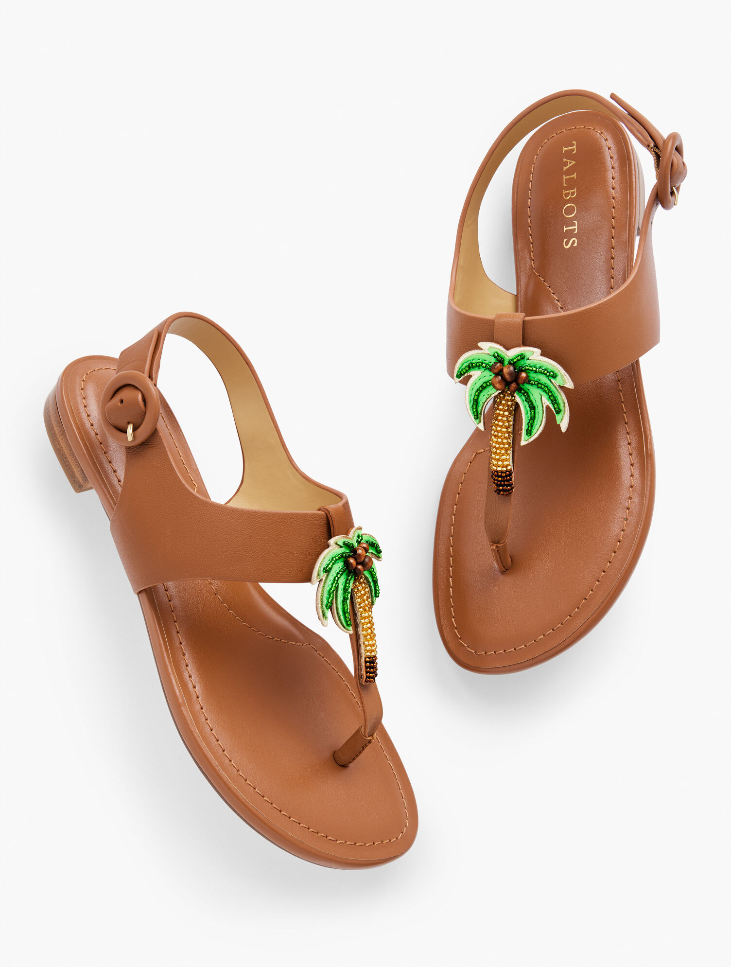 Keri Palm Soft Nappa Flats | Talbots