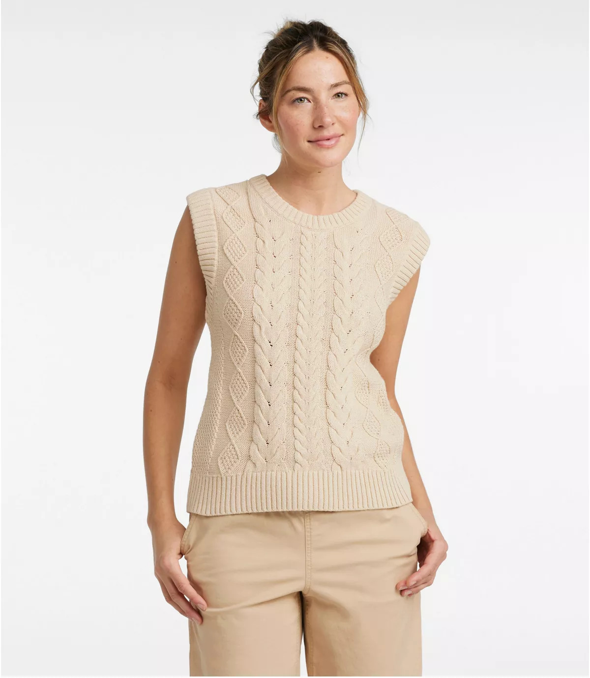 Women's Signature Classic Fisherman Sweater Vest | Sweaters at L.L.Bean | L.L. Bean
