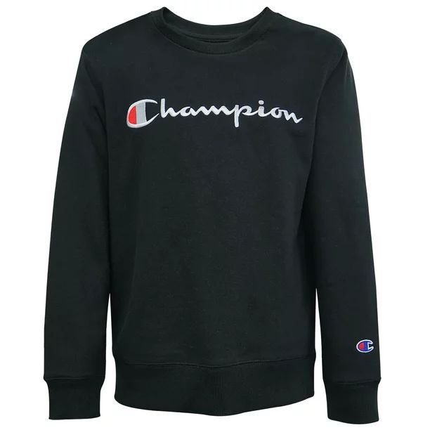 Champion Boys Embroidered Signature Fleece Crewneck Sweatshirt, Sizes 8-20 | Walmart (US)