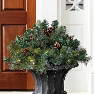 Ballard Classic Prelit Planter Insert with Pinecones & LED Timer | Ballard Designs, Inc.