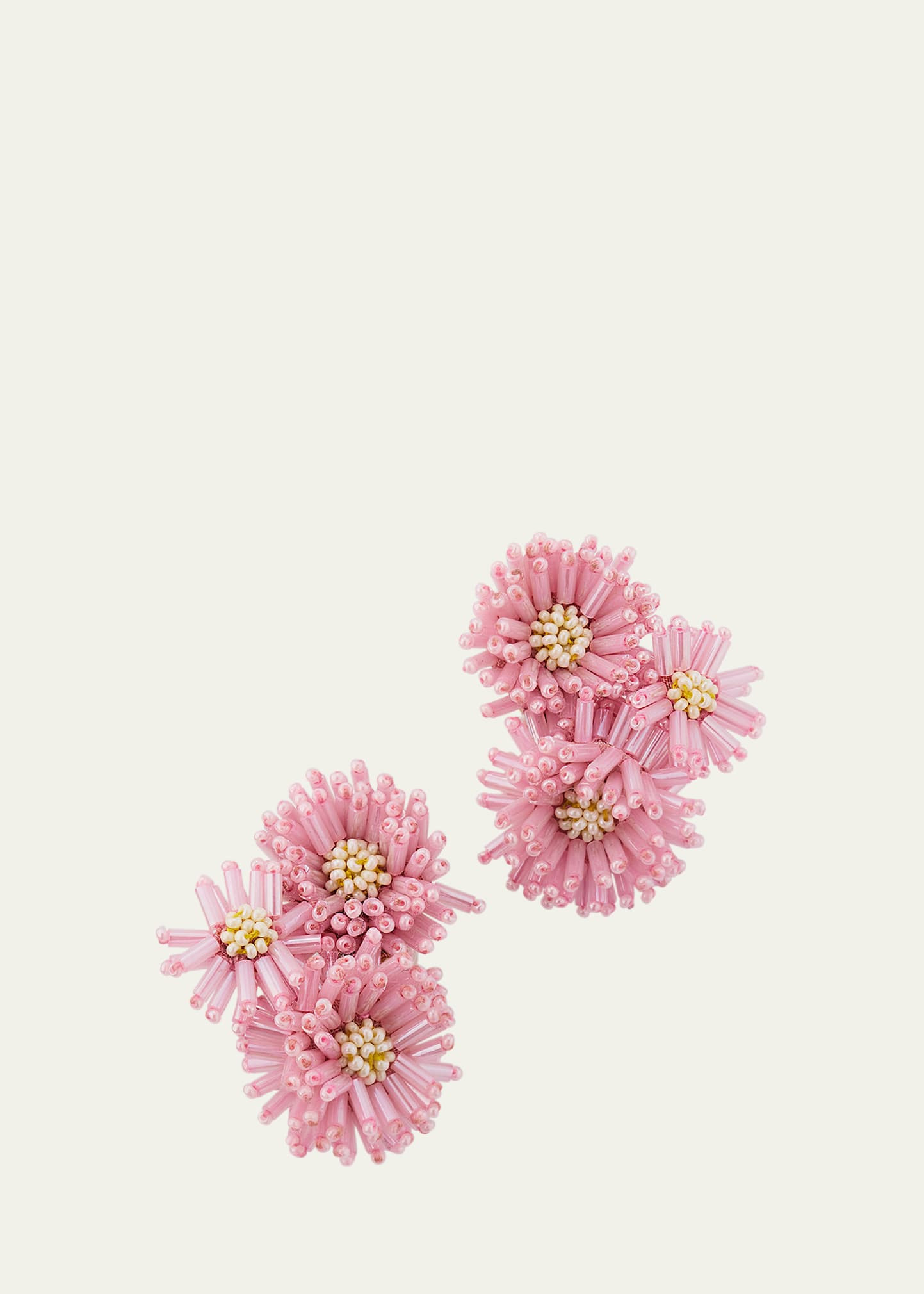 Oscar de la Renta Pom-Pom Flower Stud Earrings | Bergdorf Goodman