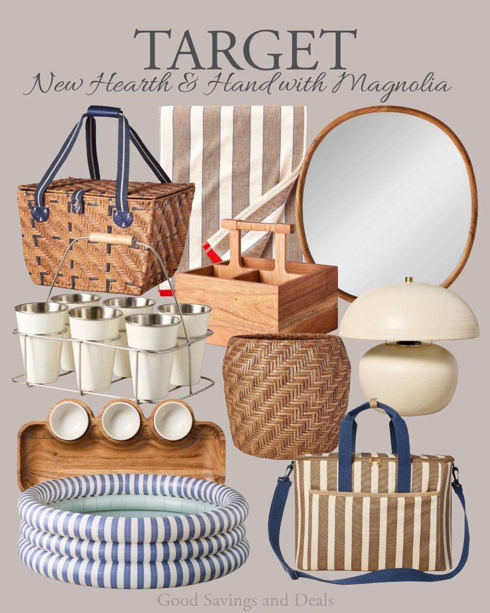 New summer finds from Hearth and Gand with Magnolia. Picnic. Summer dining. Home finds.

#LTKHome #LTKSeasonal