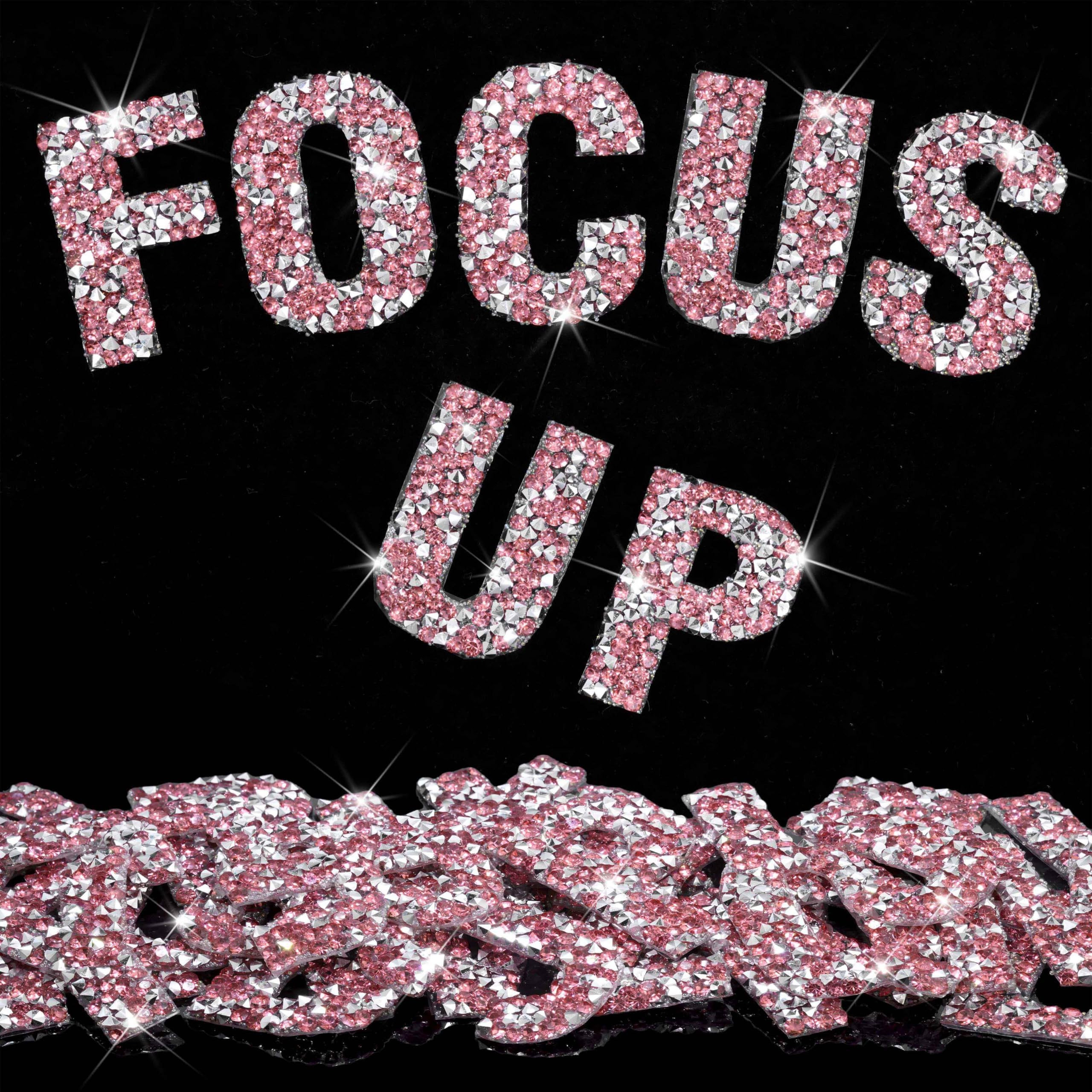 Locacrystal 34Pcs Bling Resin Rhinestone Alphabet Letter Stickers A-Z Letters DIY Car Decoration ... | Amazon (US)