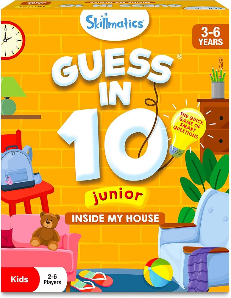 Skillmatics Card Game - Guess in 10 Junior Inside My House for Kids, Boys, Girls, and Families Wh... | Amazon (US)