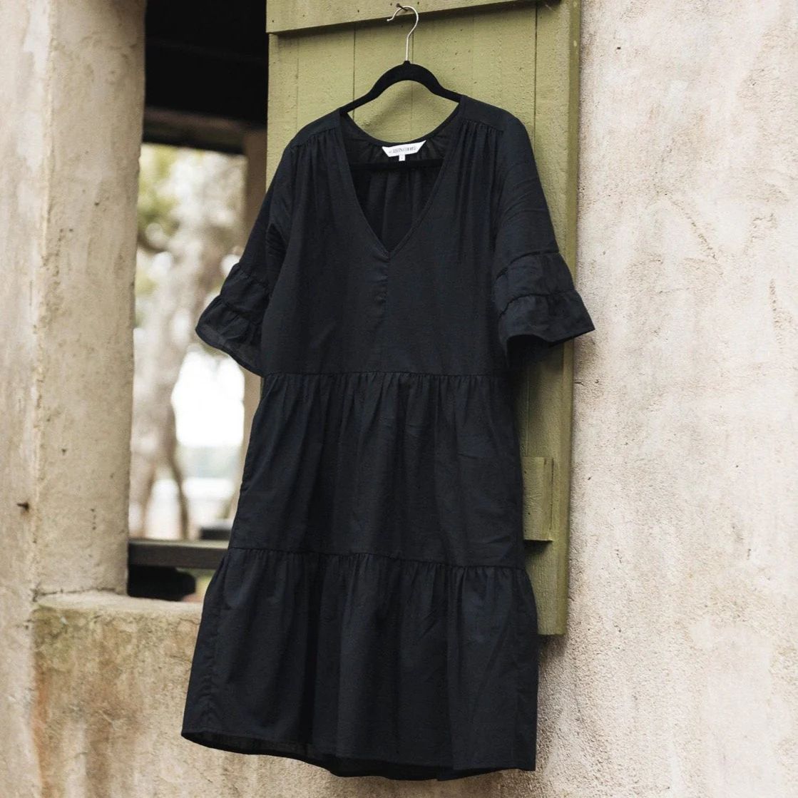 PREORDER // THE GARDEN DRESS (BLACK) | Cooper at Home