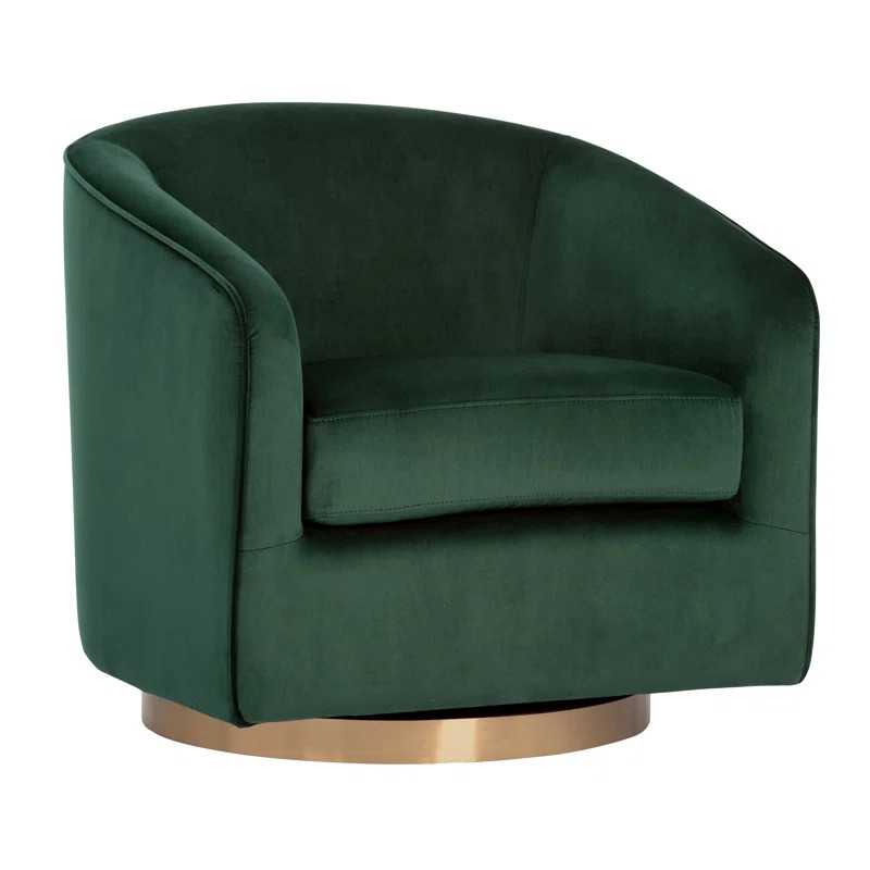 Kori 30'' Wide Velvet Swivel Armchair | Wayfair North America