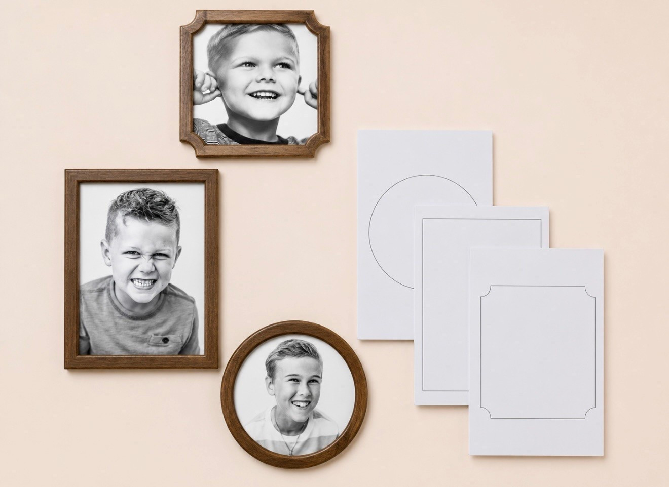 wooden fridge picture frame magnets