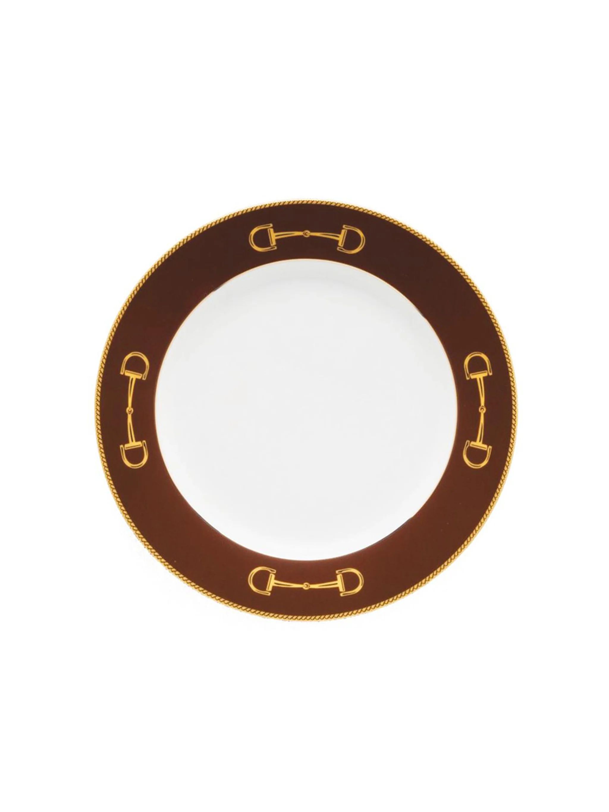 Julie Wear Cheval Chestnut Brown Dinner Plate | Weston Table