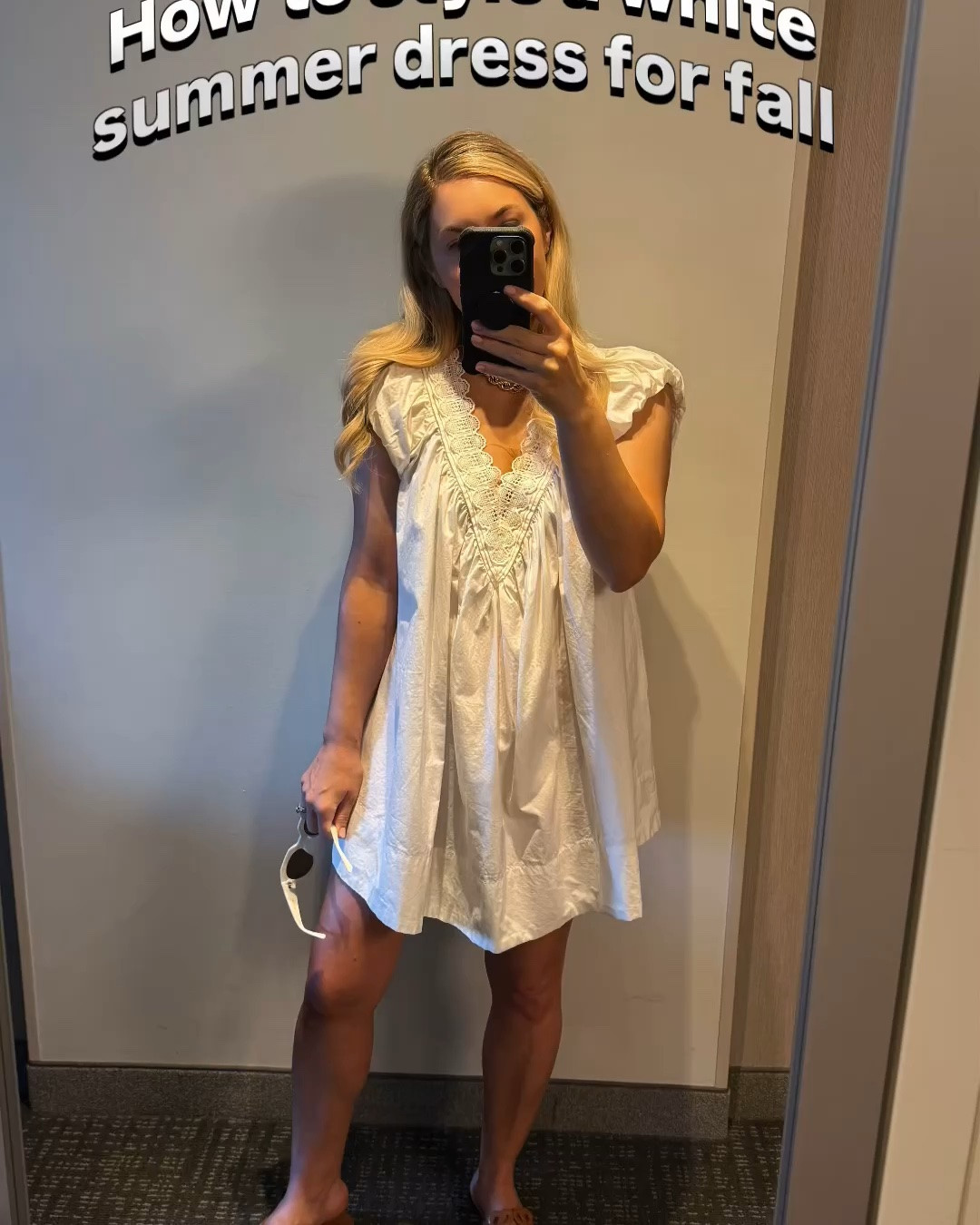 White dress for fall