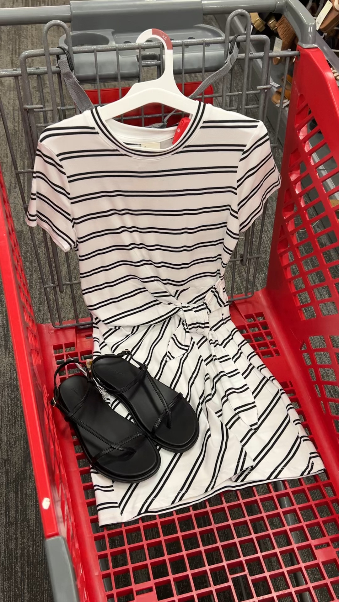 Target wrap style short cotton dress with stretch also comes in blue. #targetstyle