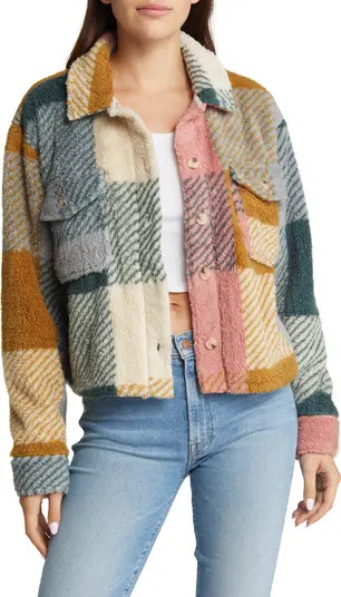 Thread & Supply Crop Fleece Shirt Jacket | Nordstrom | Nordstrom