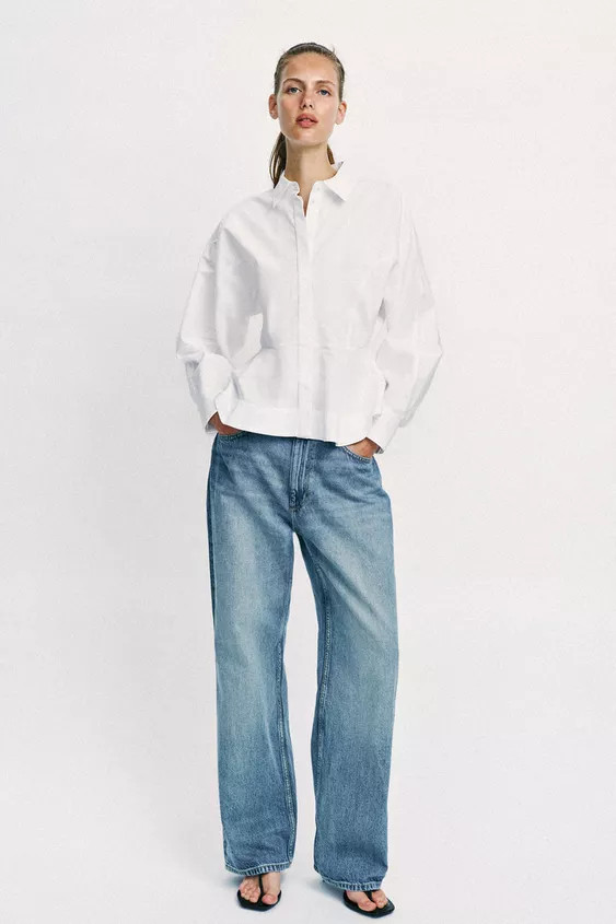 Z1975 HI-RISE STRAIGHT LONG LENGTH JEANS | Zara Canada