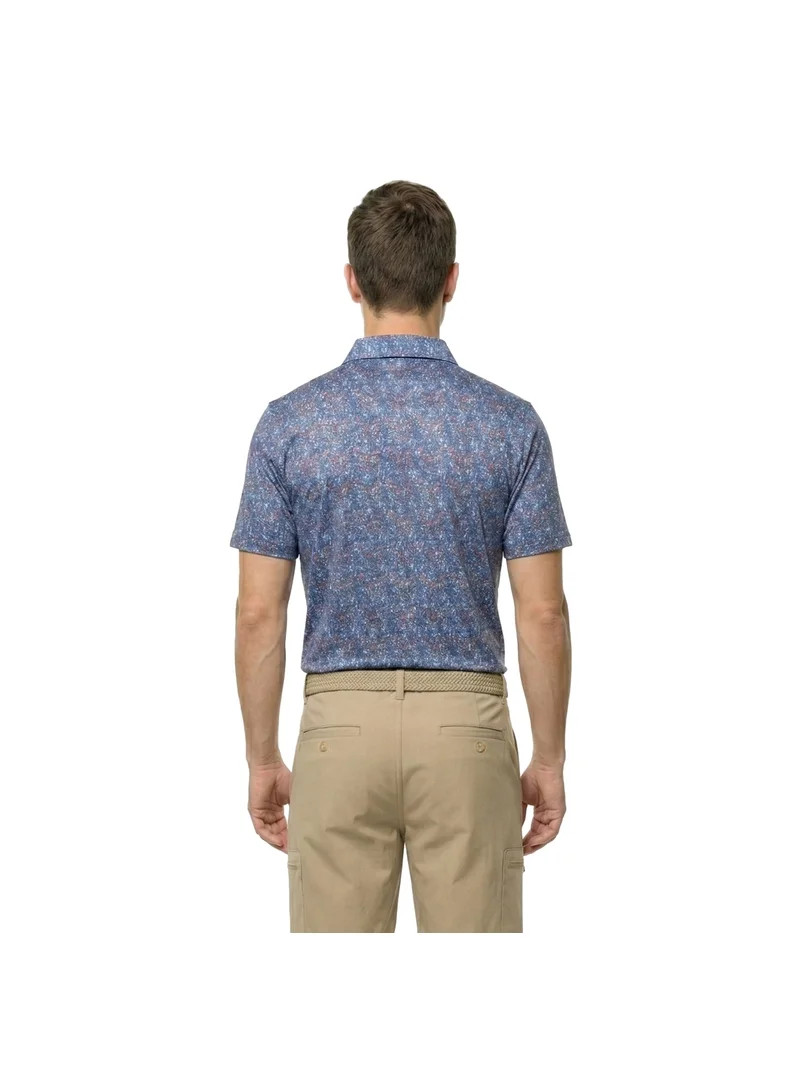 Birdie Bound Men's and Big & Tall Liberty America 250 Blossoms Print Polo Top, Sizes XS-4XLT | Walmart (US)