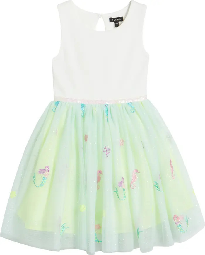 Zunie Kids' Sequin Embroidered Dress | Nordstrom | Nordstrom
