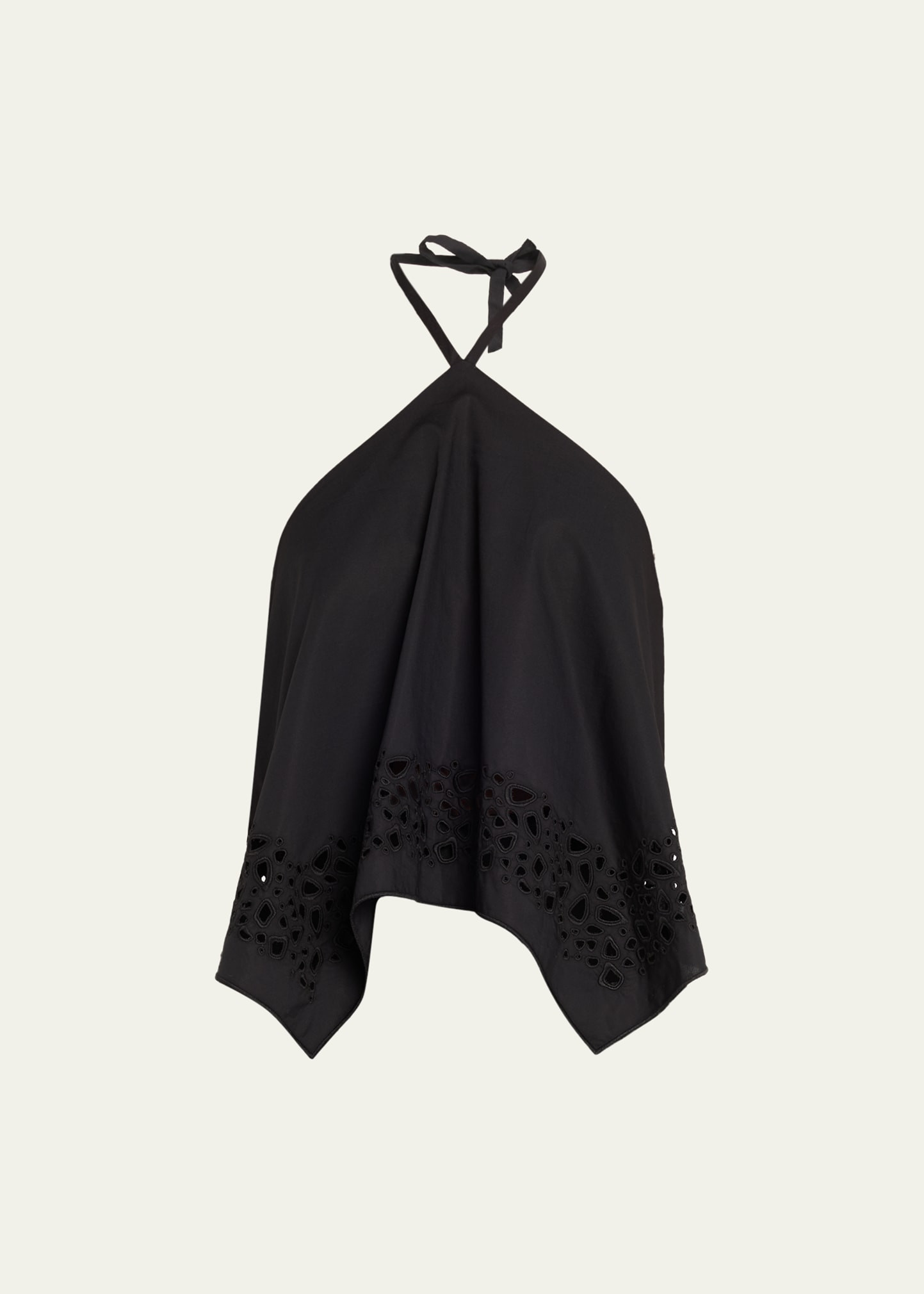 A.L.C. Aleia Cotton Eyelet Halter Top | Bergdorf Goodman