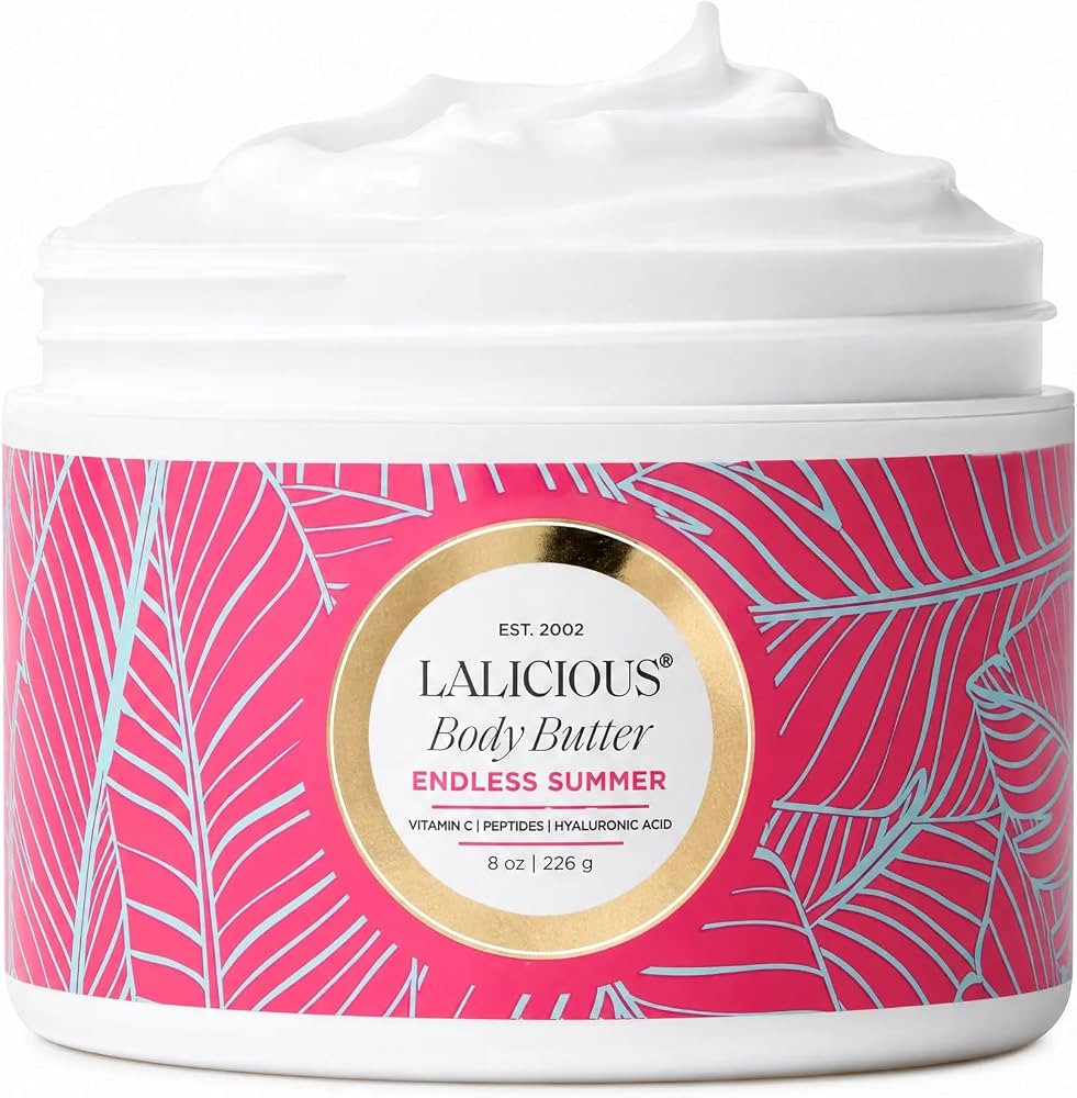 LALICIOUS Endless Summer Whipped Body Butter 8oz | Shea Butter + Hyaluronic Acid Body Cream | Dee... | Amazon (US)