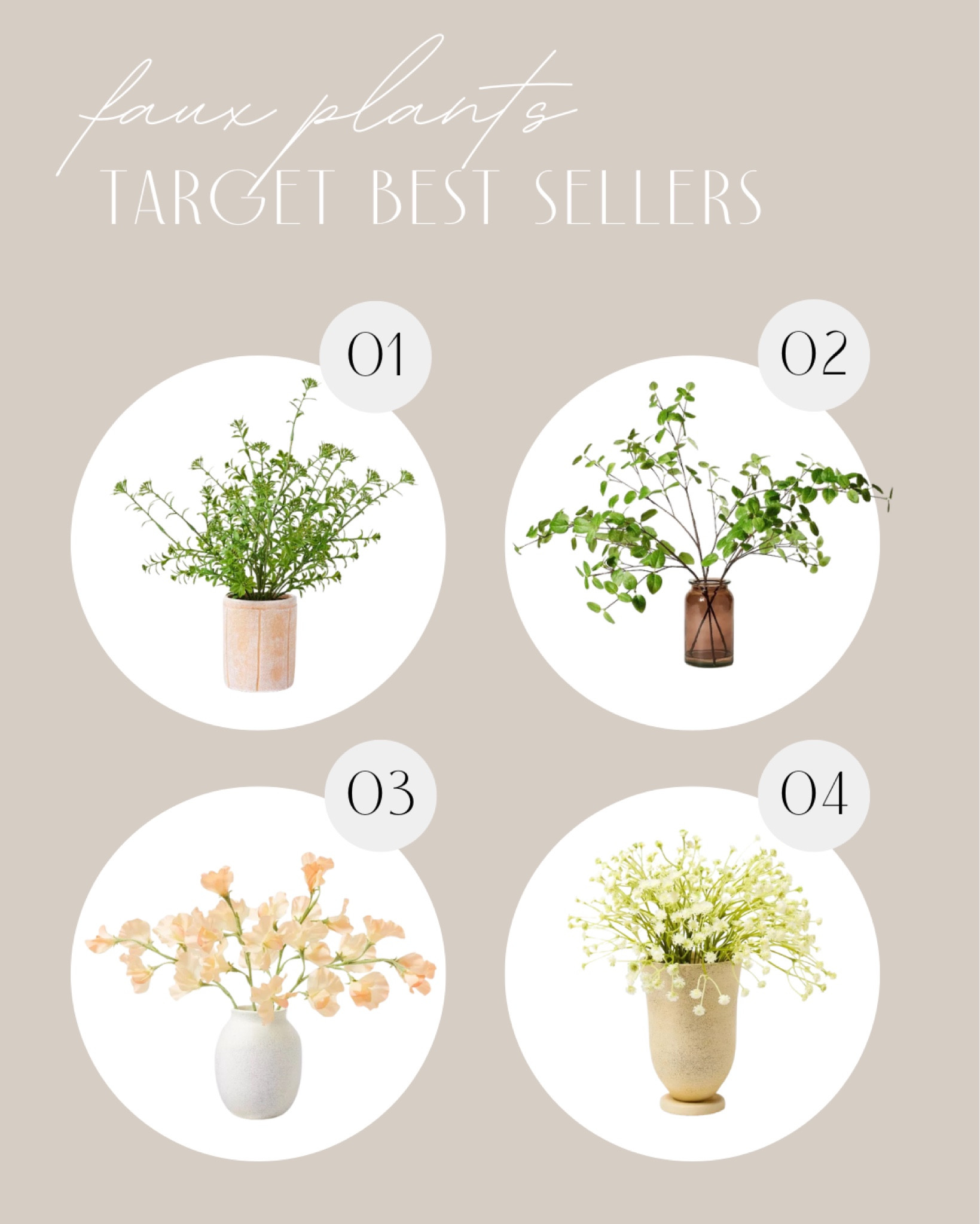 Target best sellers - faux plant edition! 

#LTKFindsUnder50 #LTKHome #LTKStyleTip