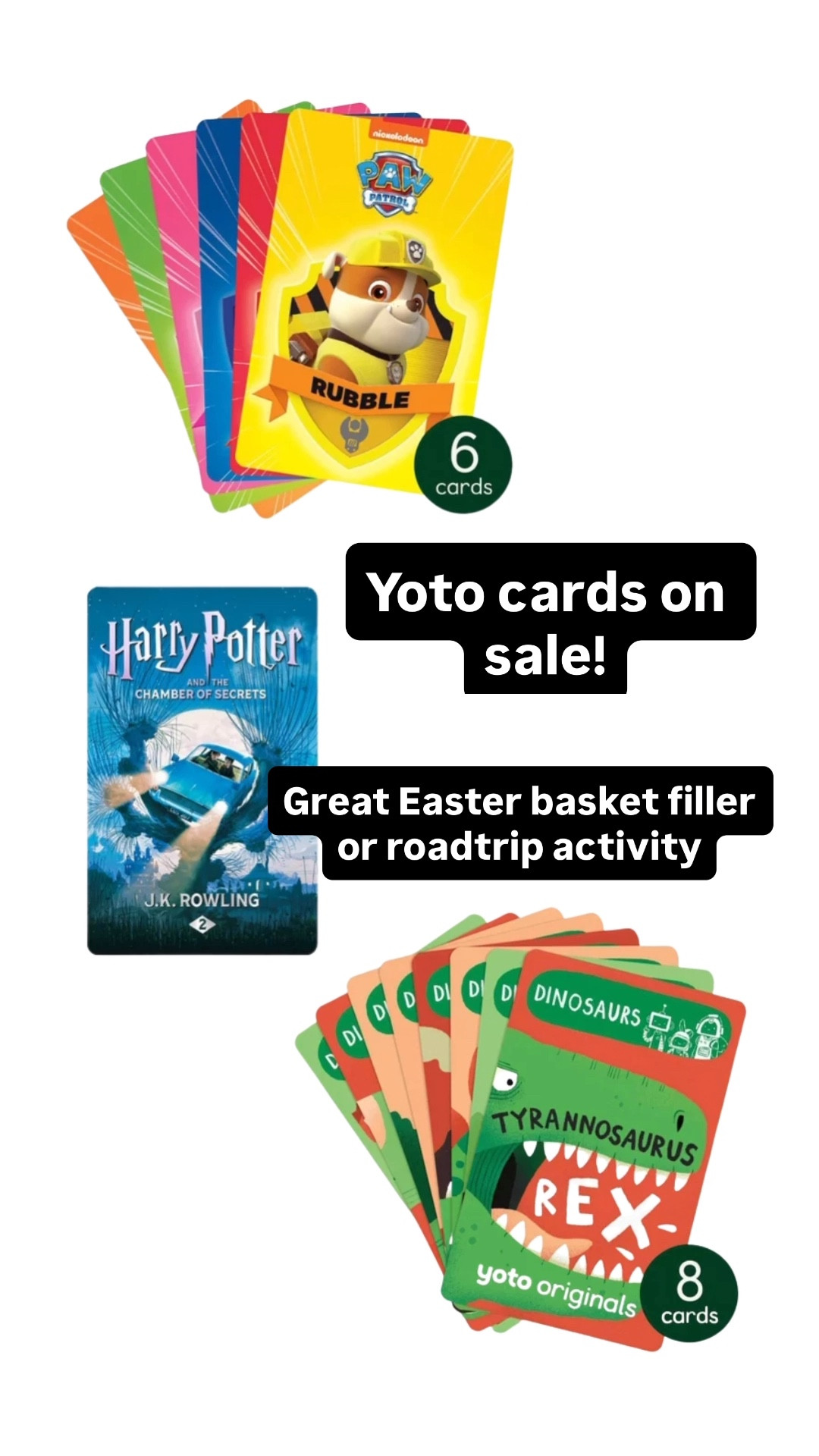 Several Yoto cards and sets are on sale right now!

These are great to tuck into Easter baskets or as activities for roadtrips. 

#LTKTravel #LTKKids #LTKSaleAlert
